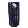 Navy Butcher Stripe Double Oven Glove
