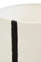 Carta Black and White Stripe Papier Mache Table Lamp