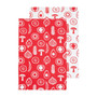 Besa Red Tea Towels - Set of 2