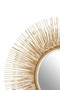 Templar Gold Finish Sunburst Wall Mirror