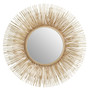 Templar Gold Finish Sunburst Wall Mirror
