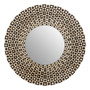 Palu Square Hole Black and Gold Wall Mirror