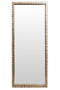 Palu Tall Black Full Length Wall Mirror with Shell Inlay