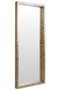 Palu Tall Black Full Length Wall Mirror with Shell Inlay