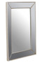 Lapari Silver Finish Rectangular Wall Mirror