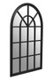 Lovida Black Arched Wooden Frame Wall Mirror