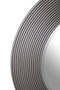 Dervio Grey Ribbed Round Wall Mirror