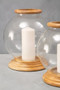 Hampstead Hurricane Large Glass Candle Holder.