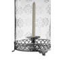 Hurricane Candle Holder with Nickel Finish