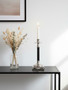 Riya Nickel And Black Finish Candle Holder