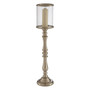 Fifty Five South Small Nickel Candle Holder