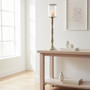 Kensington Townhouse Nickel Finish  Small Floorstanding Candle Holder