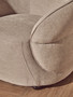 Daphne Taupe Chenille Effect Curved Chair