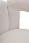 Davina Ivory Boucle Effect Statement Chair