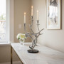 Antler 3 Arm Candelabra with Black Marble Base
