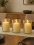 Rambia Set Of 3 Iridescent Candle Holders