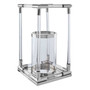Lucita Large Silver Finish Lantern