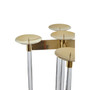 Lucita Gold Finish Candelabra