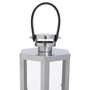 Herber Large Silver Finish Lantern