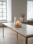 Martele Small Gold Hurricane Candle Holder
