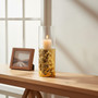 Martele Small Pillar Gold Candle Holder