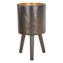 Darnell Small Black Finish Planter