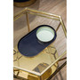 Elva Set of 2 Navy/Gold Trays & Mint/Gold