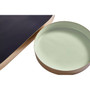 Elva Set of 2 Navy/Gold Trays & Mint/Gold