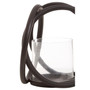 Aura Matte Black Small Candle Holder