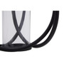 Aura Matte Black Medium Candle Holder