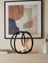 Aura Medium Matte Black Finish Candle Holder