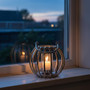 Aura Small Silver Finish Lantern