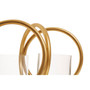 Aura Small Gold Double Candle Holder