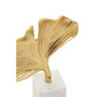 Mirano Gold Ginkgo Sculpture With Marble Base