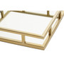 Cruzar Square Gold Finish Tray