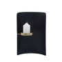 Daito Black Gold Finish Candle Holder