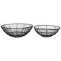 Enzo Set of Two Black Wire Bowls