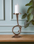 Kensington Townhouse Twist Bronze Candle Holder