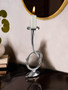 Kensington Townhouse Twist Nickel Candle Holder