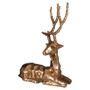 Decorative Gold Finish Sitting Stag Decorative Gold Finish Sitting Stag