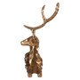 Decorative Gold Finish Sitting Stag Decorative Gold Finish Sitting Stag