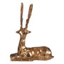 Decorative Gold Finish Sitting Stag Decorative Gold Finish Sitting Stag