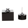 Carrie Black Finish Small Crystal Bottle