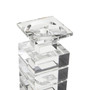 Carrie Clear Finish Small Candle Holder
