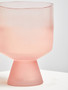 Baila Small Matte Pink Glass Vase