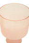 Baila Large Matte Pink Glass Vase