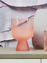 Baila Large Matte Pink Glass Vase
