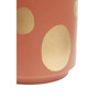 Yuri Large Terracotta Gold Spotted Planter