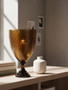 Cortina Medium Honeycomb Glass Candle Holder
