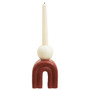 Utica Candle Holder with Red Base